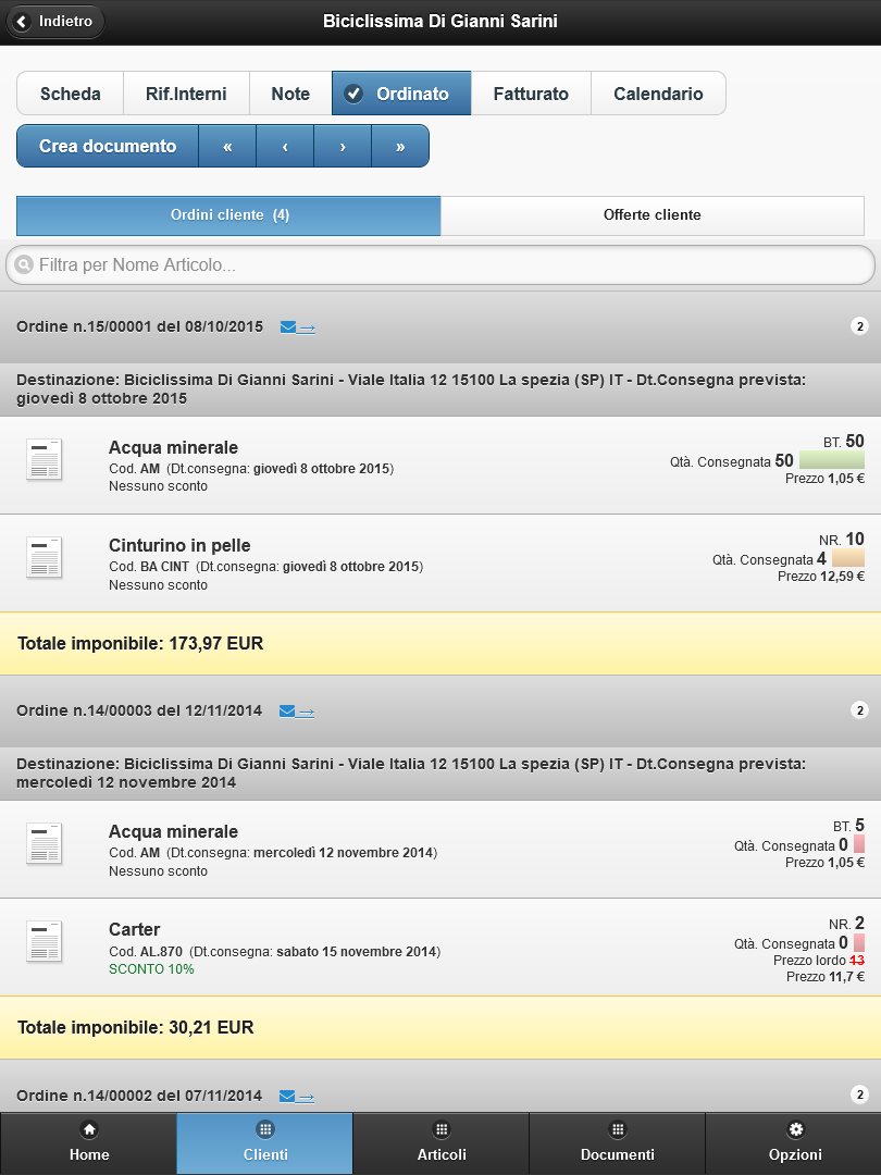 software raccolta ordini per agenti