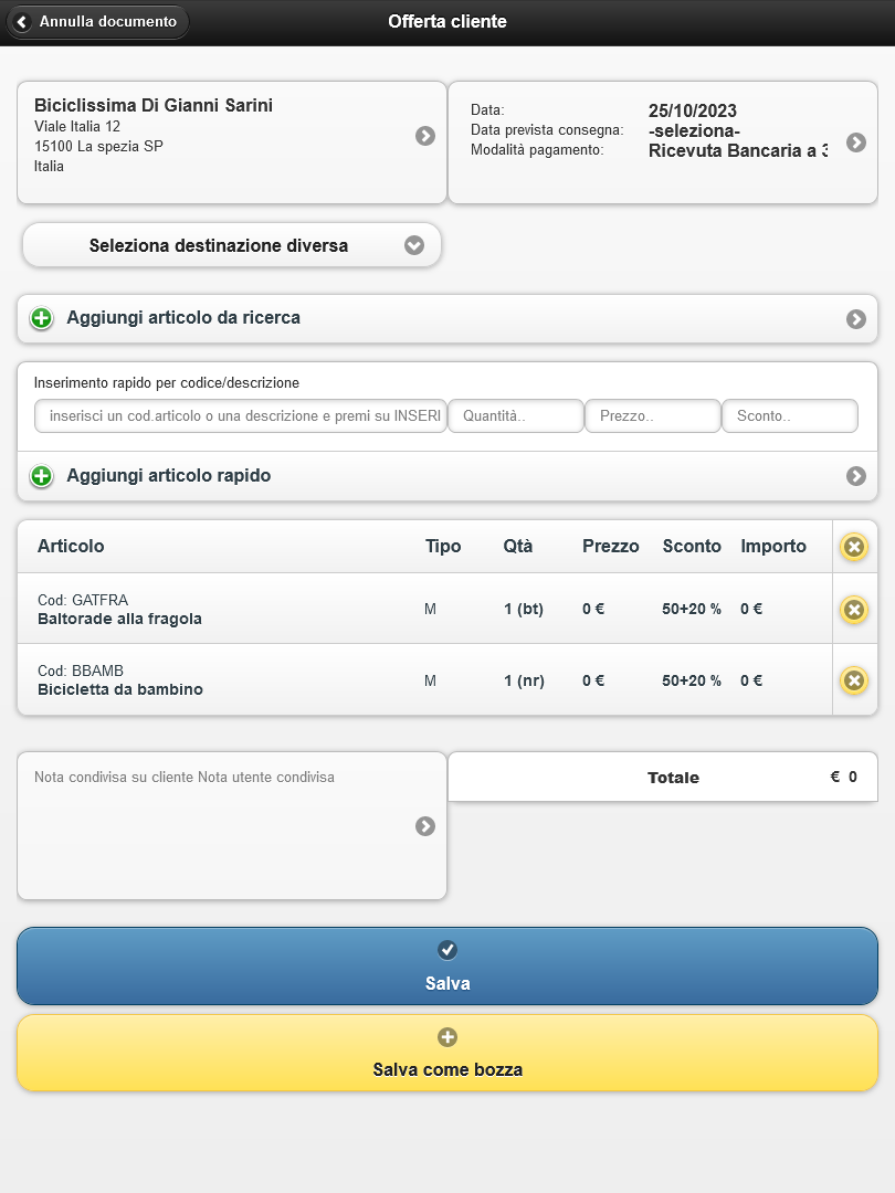 software raccolta ordini per agenti